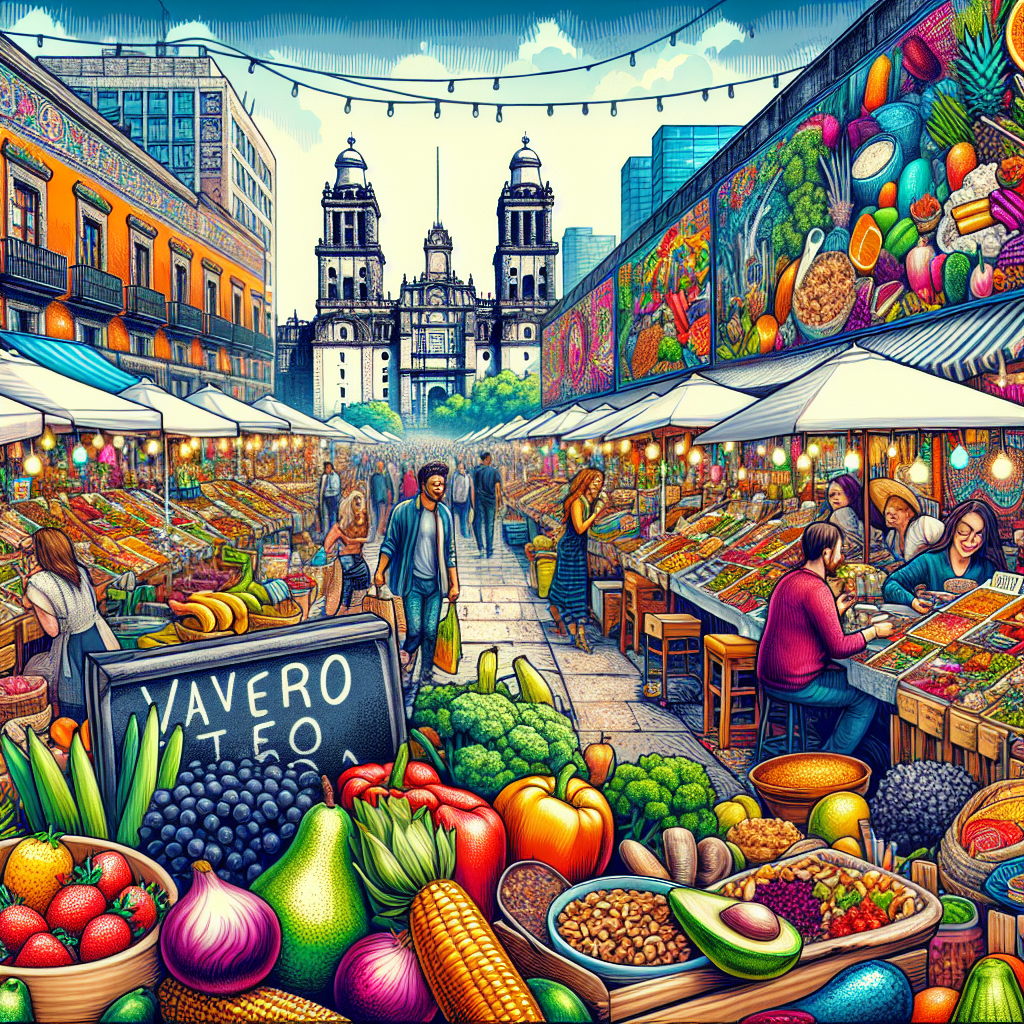 Vegane Hotels Mexiko-Stadt - Bunte Märkte und Vegane Gastronomie